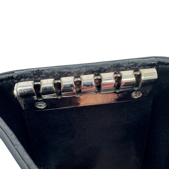 Chanel Vintage Camellia Key Case Black Patent Leather Wallet 95P with Box - Picture 9 of 13